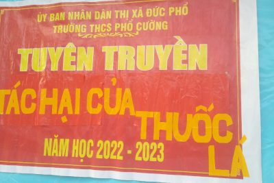 TUYÊN TRUYỀN PHÒNG CHỐNG TÁC HẠI THUỐC LÁ TRONG TRƯỜNG HỌC